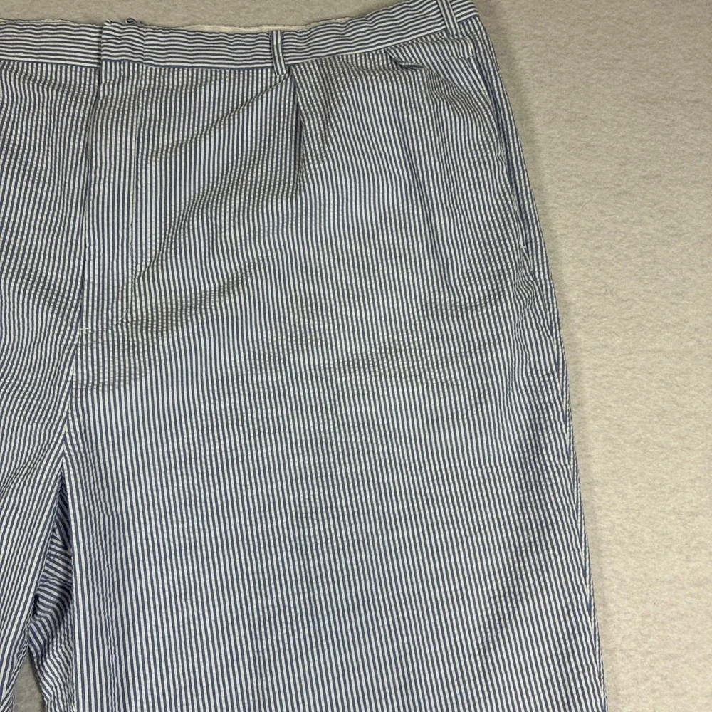 Vintage Polo Ralph Lauren Seersucker Pants Hemmed 50x24 Mens Nautical Coastal